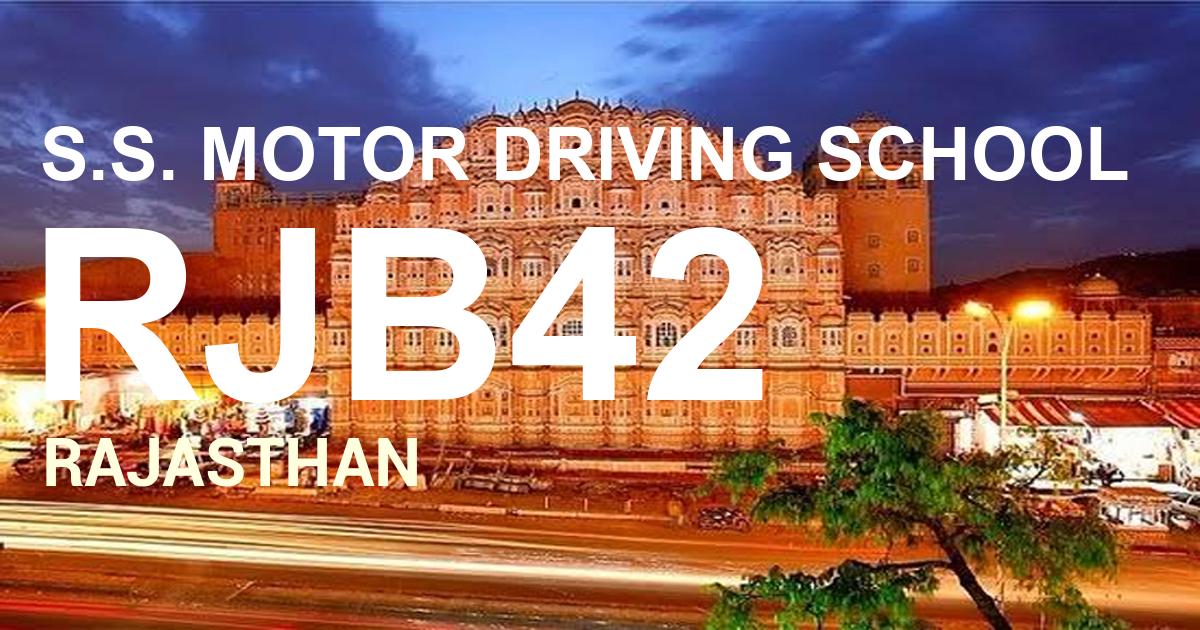 RJB42 || S.S. MOTOR DRIVING SCHOOL